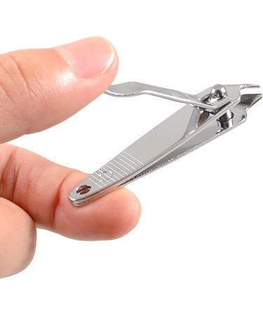 Sourcingmap Sharp Nail Clipper Stainless Steel Fingernail Clipper Slanted Toenail Clippers for Women Men Nail Cutter Toe Nail Clippers for Thick Toenails Silver Tone - Buy Online on GoSupps.com