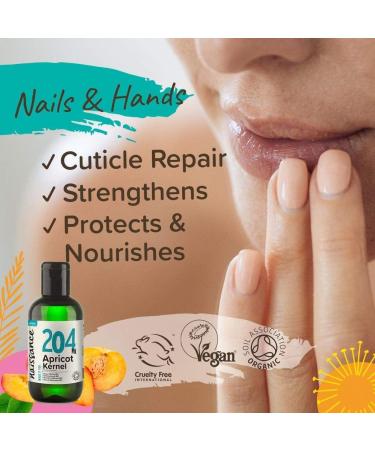 Naissance Organic Apricot Kernel Oil 32 fl oz - Cold Pressed, Vegan, Hexane Free - Ideal Massage Base Oil for Hair & Skin - Buy Online on GoSupps.com