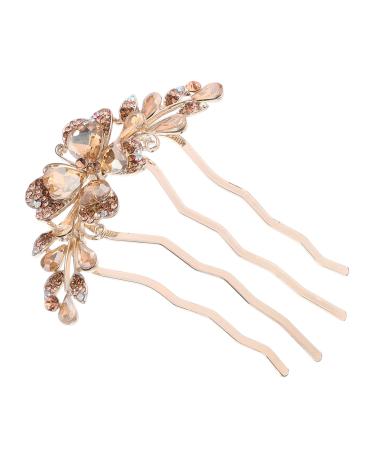 FRCOLOR Comb Bow Hair Clip Rhinestones Rhinestone Hair Clips for Women Wedding Hair Accessories for Brides Hair Accessories for Bride Headpiece for Women Hair High Metal Clip Mother