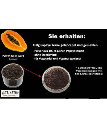 Buy Superfood4you Papaya Kernel Powder Action 150g - Raw Food Quality 100% Pure Additive-Free Papain Rich - International Shipping Available - Buy Online on GoSupps.com