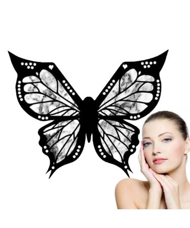 Qkbuza Eyeliner Stencils Professional Eyeliner Stamp Precision Reusable Quick Waterproof Accurate Template for Beginner Professionals Home Girls Women Travel