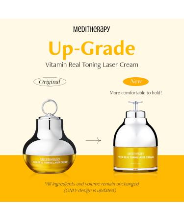 Buy MEDITHERAPY VITA REAL Toning Laser Cream - Hydrating Vitamin C & E Moisturizer with LED Device for Brightening Uneven Skin Tone | Korean Skincare 1.7 fl.oz - International Shipping Available - Buy Online on GoSupps.com