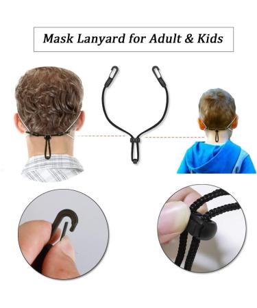 6PCS Adjustable Kids Ear Saver Lanyard Straps with Clips for Ear Pressure Relief by Lorvain - Buy Online on GoSupps.com