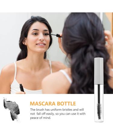 KALLORY Undercap Oil Bottle 10Pcs 10ML Eyelash Brush Tubes Eyelash Cream Bottles Castor Oil Containers White Eyeliner Pencil 11x1.5x1.5cm White - Buy Online on GoSupps.com