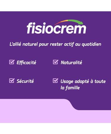 Fisiocrem Cream Active - Cr me Apaisante Zones de Tension - 93% Ingr dients Naturels - Formats 200 ml - Buy Online on GoSupps.com