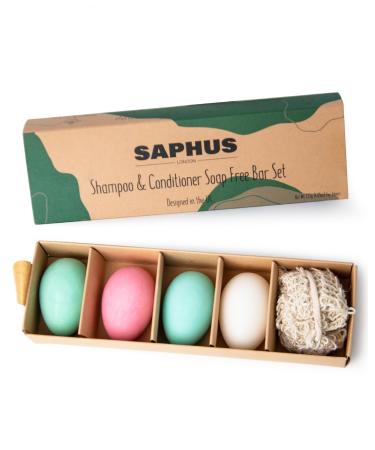 Egg Shampoo Bars and Conditioner Bar Gift Set Travel Size Solid Shampoo and Conditioner 4Pc Sampler Set Contain 3Pcs Shampoo Bar +1 Conditioner Bar Sulfate Free Plastic Free