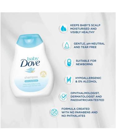 Baby Dove Rich Moisture Shampoo - Gentle Cleansing for Baby's Delicate Skin - Buy Online on GoSupps.com