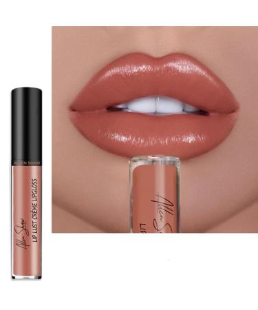 Allen Shaw Cream Texture Lip Lust Creme Lip Gloss - Long-Lasting Moisturizing Lipstick with Natural Lip Balm Qualities (#8)