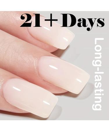 Natural Gel Nail Polish Milky White Nail Polish Gel Jelly Calm White LED Soak Off UV Nail Art Manicuring Varnish 10ML Nail Gel Gift for Women Nail Art Manicure at home Christmas - Buy Online on GoSupps.com