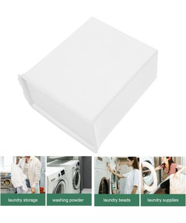 Alipis Box Sheet Laundry Detergent Storage Box Plastic Drawers Plastic Containers Washing Machine Iron Bucket Sundries Storage Bucket White With Cover Washing Powder Bucket - Buy Online on GoSupps.com