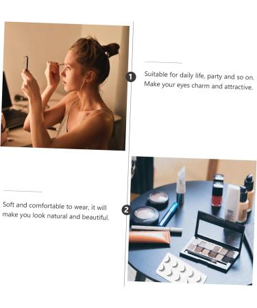 Healeved 5 Pairs Short False Eyelashes Makeup Eyelash Curly Eyelashes Extension Lashes False Eye Lashes Reusable Manmade Eyelashes Reusable Eyelashes Dense Artificial Fiber Extend 3d 3.3x1x0.4cm Black - Buy Online on GoSupps.com