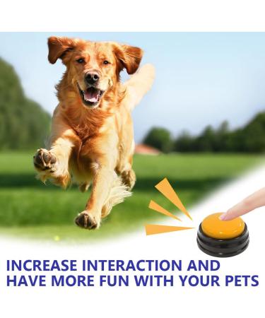 Fivtsme 4-Piece Dog Buzzer with Recording Function | Interactive Pet Training Bell & Sound Buttons for Dogs - Buy Online on GoSupps.com
