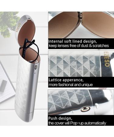 2 Pcs Aluminum Lattice Glasses Case for Small Frame - Silver - Buy Online on GoSupps.com