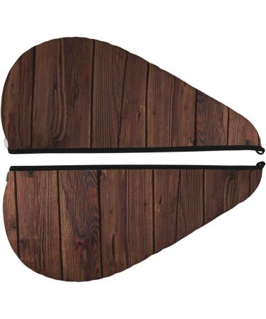 Buy Vintage Wood Microfiber Hair Towel - Super Absorbent Coral Velvet Wrap for Long Curly & Thick Hair | Quick Dry Hair Cap for Women - Buy Online on GoSupps.com