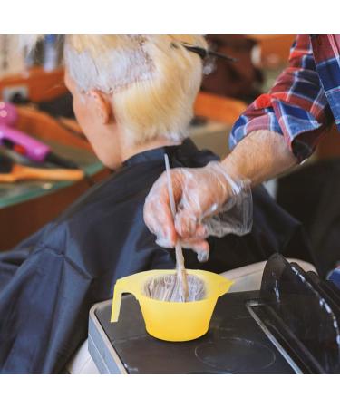 Lurrose 3pcs Hair Dye Bowl Mixing Kit - DIY Hair Colouring Tool in Yellow | Salon Quality Dying & Coloring Applicator - Buy Online on GoSupps.com