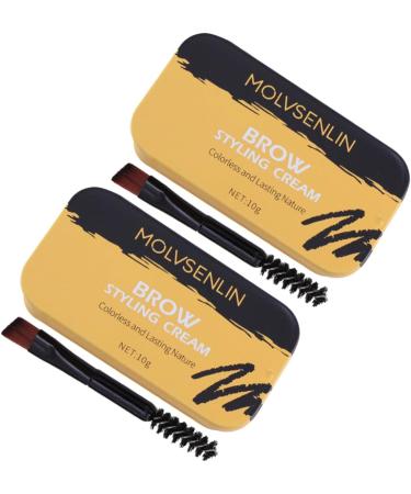 CANIGHT 2 Pcs Eyebrow Styling Cream Brow Taming Wax Eyebrow Shaper Kit Eyebrow Shaping Wax Eyebrow Makeup - Buy Online on GoSupps.com