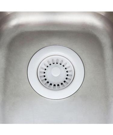 White Sink Plug Kitchen Sink Strainer Plug Waste Plug Basin Water Seal Plug Smooth Maintenance Convenient Sink Stopper - Buy Online on GoSupps.com