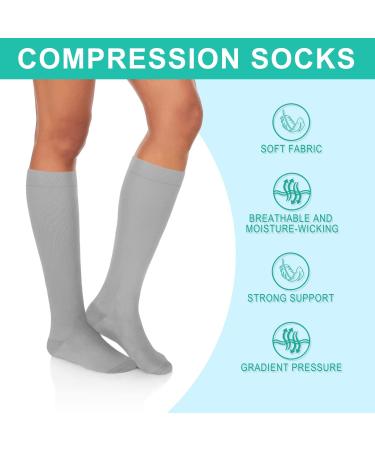 Buy Medical Compression Stockings for Men & Women - 20-30 mmHg Knee High Socks Multi011 Small-Medium | International Shipping Available - Buy Online on GoSupps.com