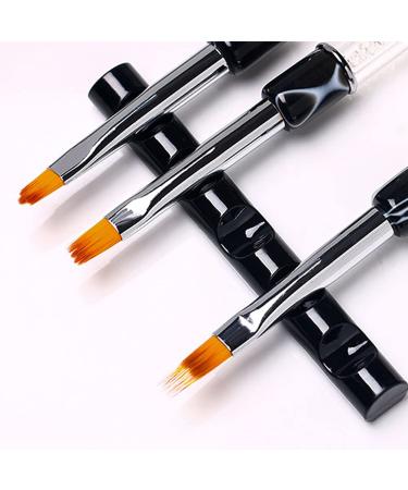 Lurrose 5pcs Nail Art Pen Rack Holder - Black Nail Brush & Polish Pen Rest for Perfect Nail Design - Buy Online on GoSupps.com