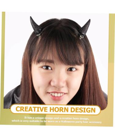minkissy 6 Pairs Horn Hairpin Halloween Evil Hairpin Halloween Hair Clips Kids Evil Horns Hair Clip Kids Barrettes for Hair Goth Clothing Devil Horns Clip on Accessories Metal Miss Demon - Buy Online on GoSupps.com