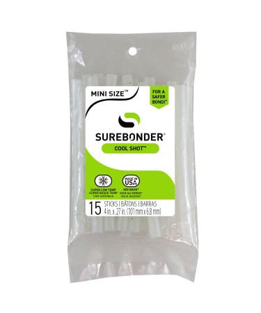 Surebonder CS15 CoolShot Low Temp Glue Sticks, 4", 15 per Pack (FPRCS15) - Buy Online on GoSupps.com