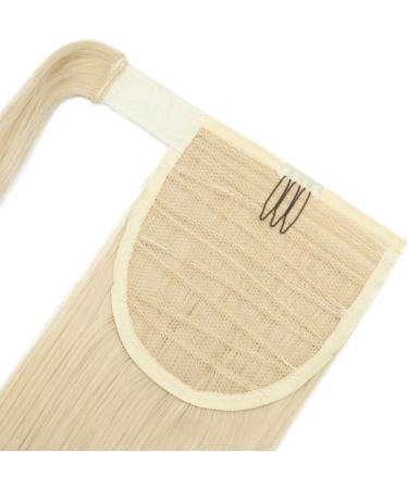 Silk-co 26 Wrap Around Ponytail Hair Extension Clip in Pony Tail - Bleach Blond 26 Inch - Buy Online on GoSupps.com
