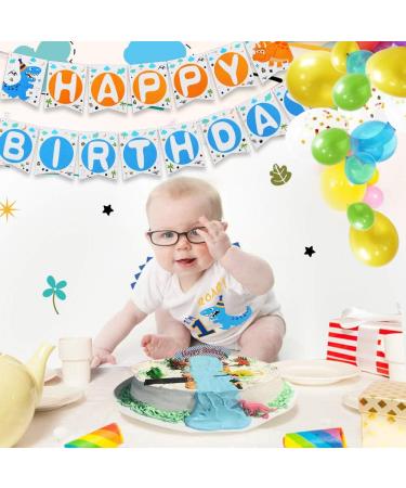 Dinosaur Birthday T-Shirt - Baby Boys Birthday Party Supplies - Size 90 White - Buy Online on GoSupps.com