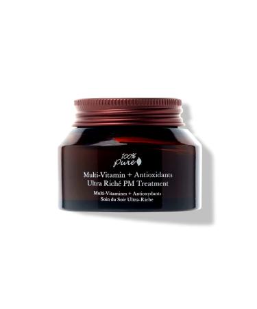 100% PURE Multi-Vitamin + Antioxidants Ultra Riche PM Treatment Skin Renewing Night Cream Vitamin C & Retinol Facial Moisturizer  Powerful Anti-Aging Moisture Replenishment - 1.5 oz - Buy Online on GoSupps.com