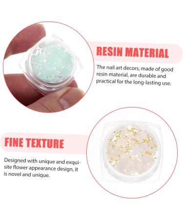 minkissy 6 Boxes Nail Art Accessories Nail DIY Charms Manicure Nail Rhinestones Flower Girl Jewelry Girl Nail DIY Adornment Beautiful Nail Art DIY Adornment Pretty Steel Ball 3D Resin - Buy Online on GoSupps.com