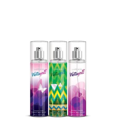 LAY.ER'R Wot.tagirl Secret Crush Spell BoundAmber Kiss Body Spray For Women aquatic citrus floral 60 millilitre