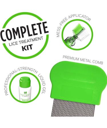 Lice Clinics Treatment Kit - Guaranteed Lice Cure, Safe & Non-Toxic - Complete Head Lice Removal Set with Shampoo and Metal Comb - Buy Online on GoSupps.com