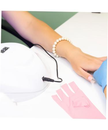 minkissy 10 Pairs Nail Gloves Uv Gloves Pink Gloves Hand Gloves for Protection Manicure Gloves Protective Gloves Gloves Accessories Polyester Miss - Buy Online on GoSupps.com