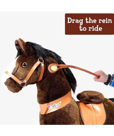 PonyCycle Riding on Horseback Reins - 75 cm Brown | Fun International Shipping - Buy Online on GoSupps.com