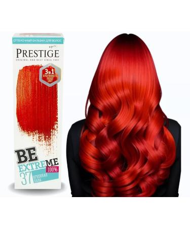 Rosa Impex Semi-permanent hair dye balm 37 Incandescent wash BeEXTREME 100% ammonia free paraben-free PPD balzam ottenochny bezsulfatny dli volos 37 Gnenaya lava