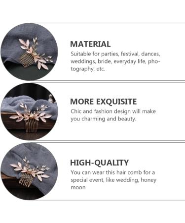 FRCOLOR Leaf Comb Wedding Tiara Bride Headpiece Rhinestone Hair Accessories Bride Wedding Hair Accessories Wedding Hairpin Bridal Headwear Headpieces Handmade Headwear Decor Hair Comb Abs - Buy Online on GoSupps.com