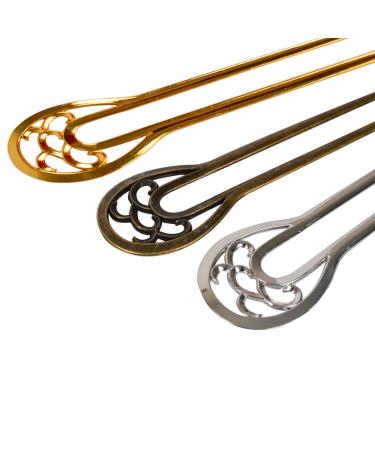 Bleiou 6 Pcs U Shape Hair Fork Alloy Hair Stick Metal Hair Pins - Stylish Hair Accessory Set - Buy Online on GoSupps.com