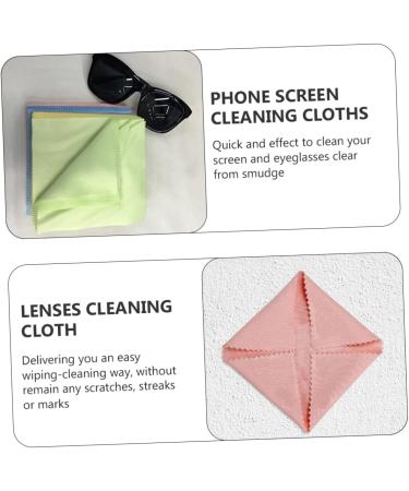 NOLITOY 100pcs Lens Cleaner Cloth - Eyewear Screen & Eyeglass Cleaning Wipes in Random Colors | 12.5x12.5cm - Buy Online on GoSupps.com