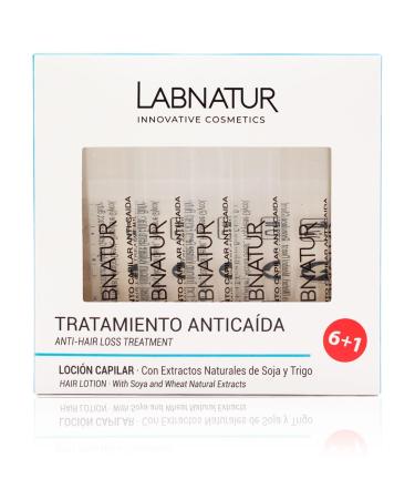 Anti-hair loss ampoules 7 ampoules with natural soy and wheat extracts. Strengthens and slows hair loss. Deep nutrition. Scalp stimulation.