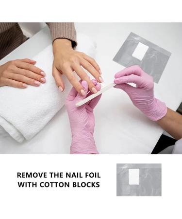 LAWALEISHE Gel Nail Remover Foils Nail Foil Wrap with Pre Attached Lint Free Cotton Pad Nail Foils to Remove the Gel Nail Polish Easily and Effectively (100) - Buy Online on GoSupps.com