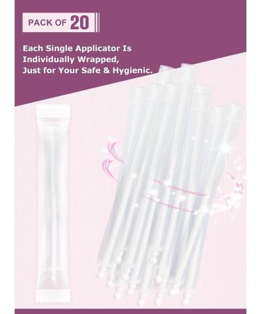 Nieteyrue Disposable Vaginal Cream Applicators - Comfort Tip, Dosage Markings, 20 Pack - for Cream, Gel, Suppositories - Feminine Care - Buy Online on GoSupps.com