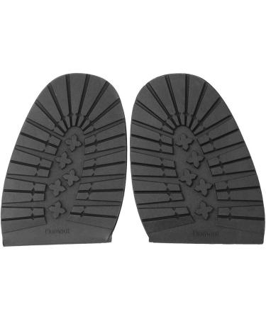 Anti-Slip Rubber Half Sole and Heels for Shoe Repair and Replacement - Durable and Soft - Ideal for Sports and Leather Shoes in Black - Buy Online on GoSupps.com