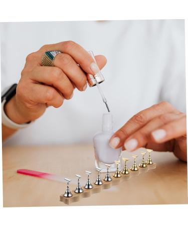 ULTECHNOVO 1 Set Fake Nails Fake Nail Holder Nail Practice Stand Fake Nail Stand Nail Painting Stand Nail Art Stand Nail Supplies Nail Stand for Press on Nail Accessories Wave Piece Magnet - Buy Online on GoSupps.com
