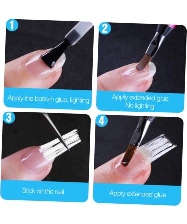 Minkissy 1 Glass Fiber Nail Extension Supplies - 2pcs Fake Nail Fibers for Salon Use - Buy Online on GoSupps.com