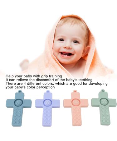 Vgeby Baby Bei ring Set - 4 Colorful Nuby Silicone Teething Rings for Infants with Tactile Training Features - Buy Online on GoSupps.com