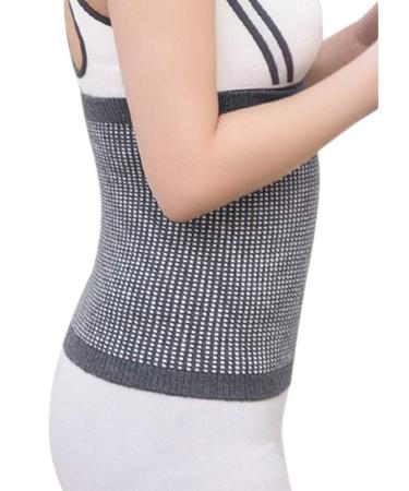 Women's Dance & Yoga Cold Weather Waist Warmer - Stomach & Back Pain Support Brace in Grey - Large - Buy Online on GoSupps.com