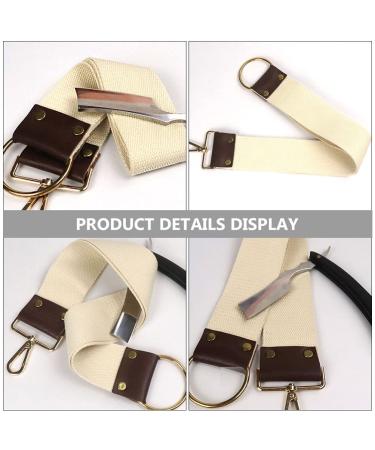 FOMIYES Straight Razor Strop - Barber Sharpening Cloth with Dual Cowhide Straps - Buy Online on GoSupps.com