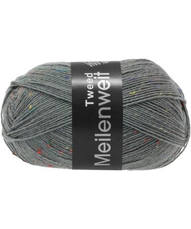 LANA GROSSA Meilenweit 100 | Classic Plain and Printed Socks | Machine Wash Resistant | Hand Knitting Yarn Made of 80% Virgin Wool and 20% Polyamide | 100 g Wool for Knitting - Buy Online on GoSupps.com