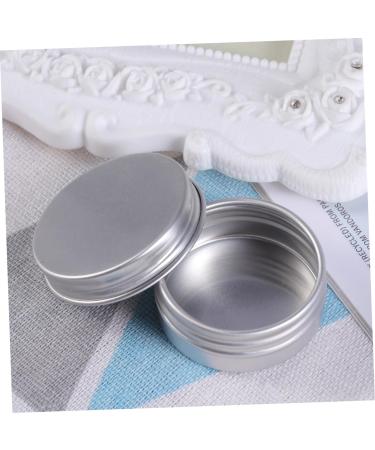 MAGICLULU Box Cream Jars with Lids Screw Metal Tins Refillable Empty Tin Jar Tealight Tin Holder Small Round Metal Tin with Lid Toiletry Labels Cosmetic Bottle Mini Bracket Travel - Buy Online on GoSupps.com