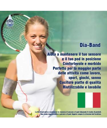 Dia-Band: Reusable Diabetic Armband for Freestyle Libre Medtronic Dexcom & Omnipod | Size L (29-32 cm) - International Shipping Available - Buy Online on GoSupps.com