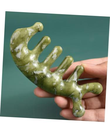 Current Sube Massage Comb - Jade Acupuncture Hair Comb for Muscle Relief & Head Massage | Best Broad Tooth Comb for Relaxation and Wellness - Buy Online on GoSupps.com